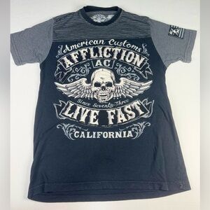 Y2K Affliction Skull Graphic Tee | $20